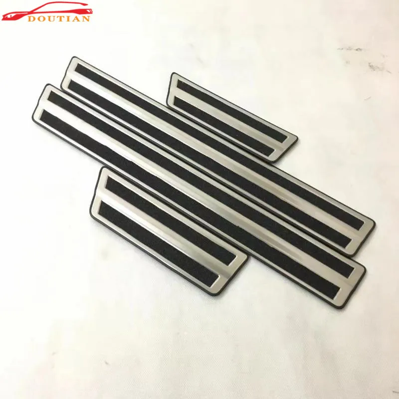 

car sticker accessories for toyota c-hr chr 2016-2018 stainless steel door sill trim scuff plate guard pedal cover car styling