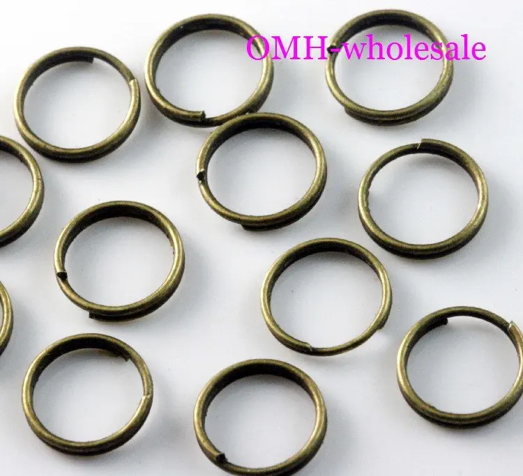 

OMH wholesale 5mm 1300pcs Jewelry accessories Finding DIY circle bronze Plated Open Metal split Rings DY50