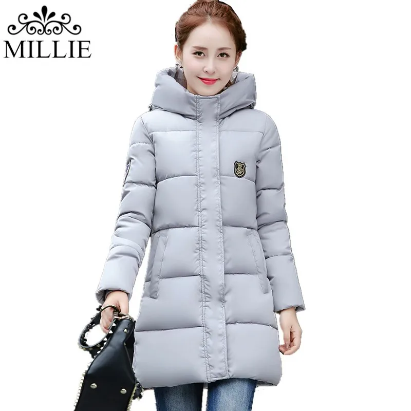 2016 Winter Thickening Women Parkas Women’s Wadded Jacket Outerwear Women Fashion Coat Slim Fit Lady Hooded Jacket