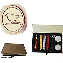 Винтаж Птица на ветке индивидуальный логотип свадебные приглашения Воск уплотнительное штамп палисандр ручки Щупы для мангала плавления ложка подарок B