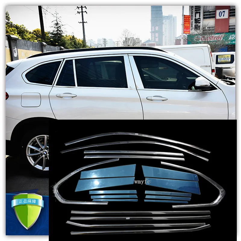 For BMW X3 2018 2019 Window Sill Frame Molding Cover Trims Stainless