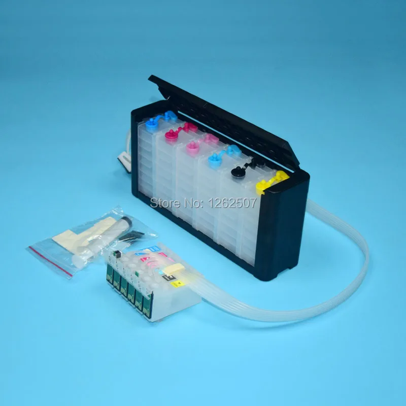 81N Ciss Ink System For Epson Stylus Photo 1410 R290 R390 RX590 RX690 RX610 TX800 TX700 T50 TX810FW Artisan 725 730 1430 Printer