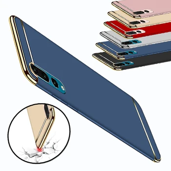 

50pcs 3 in 1 Plating Hard PC Matte Case For Huawei P30 P20 P10 Plus Pro Lite Mate 20 X 10 Y9 Nova 5i 4 Shockproof Armor Cover