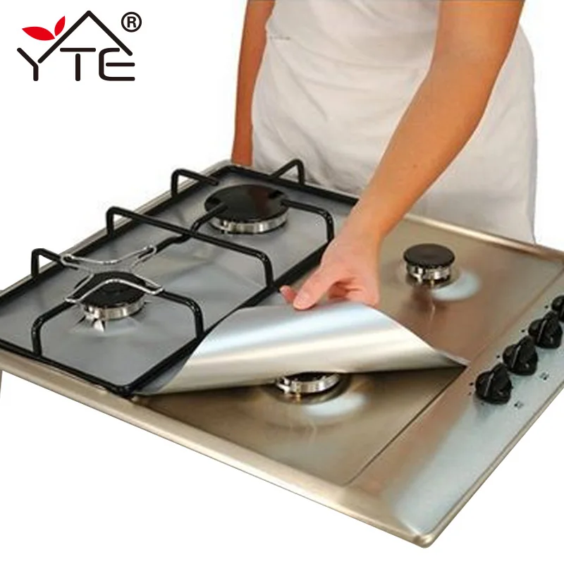 YTE 2pcs защитное покрытие для газовой плиты многоразовая газовая крышка горелки