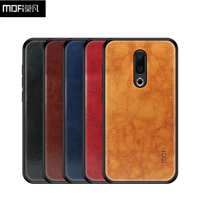 

Original MOFi Leather Skin + TPU + PC Case for Meizu 16th Cover Phone Cases Full Protection Back Cover for Meizu 16th plus Case