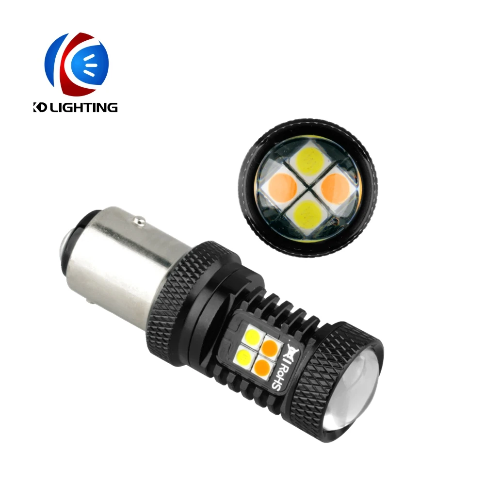 KD 2PCS/lot 1156 BA15S 1157 BAY15D 16smd LED Car Brake Light Bulbs 3030