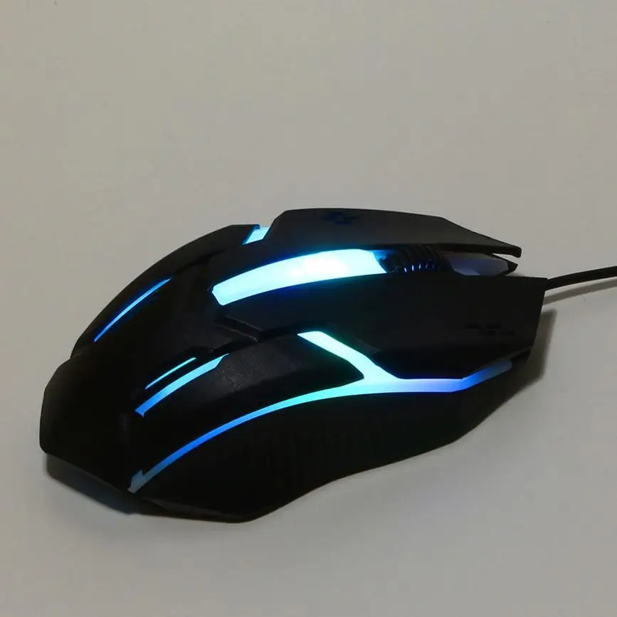 Binmer 1200 DPI USB Wired Mouse LED Optical Gaming Compute Top Brand