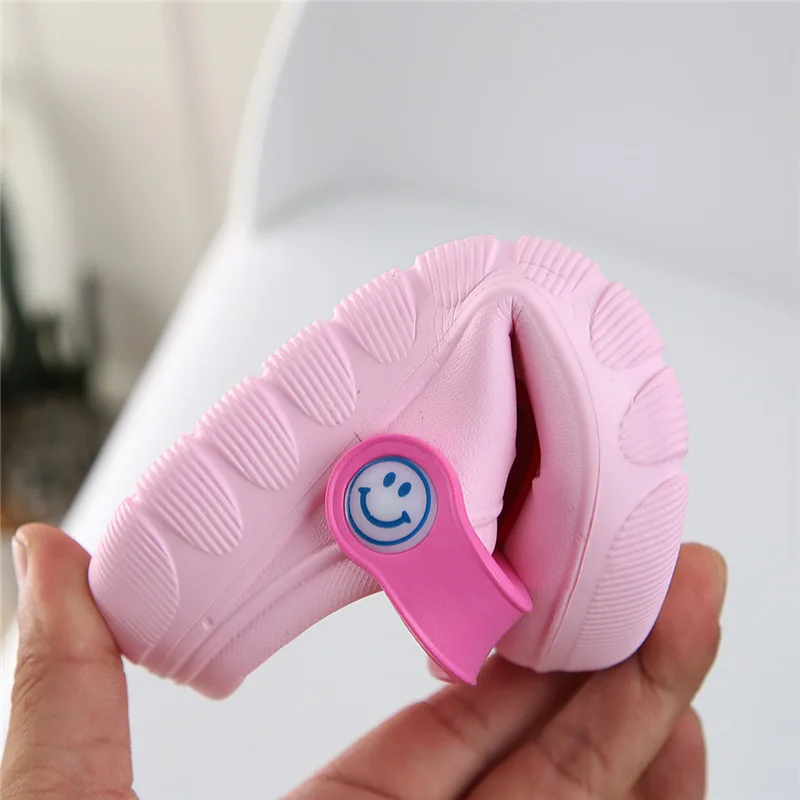 Kids Girls Slippers Children Flip Flops Barefoot Child Cartoon Fruit Strawberry Beach Shoes Swimming Slipper Summer For Baby