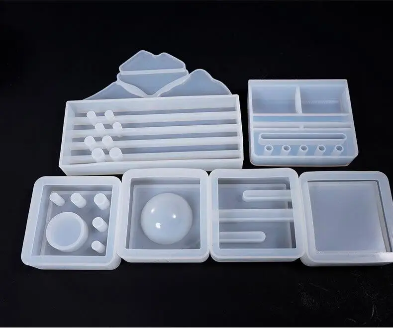 

Transparent Silicone Mould Resin Decorative Craft DIY Multifunction Storage Pen holder Mold epoxy resin molds for jewelry