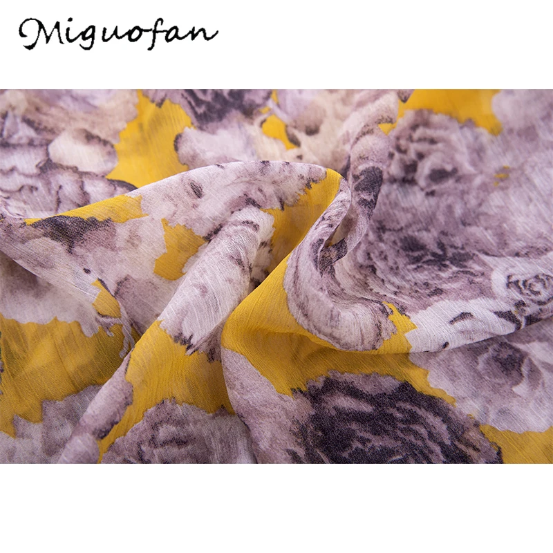 Женское длинное платье с лямкой на шее Miguofan летнее свободное открытыми плечами и
