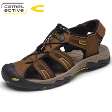 Camel Active лидер продаж; Новинка Мода Лето Досуг Пляж Мужская обувь высокое качество кожаные сандалии в большие размеры Для мужчин женские сандалии 18132