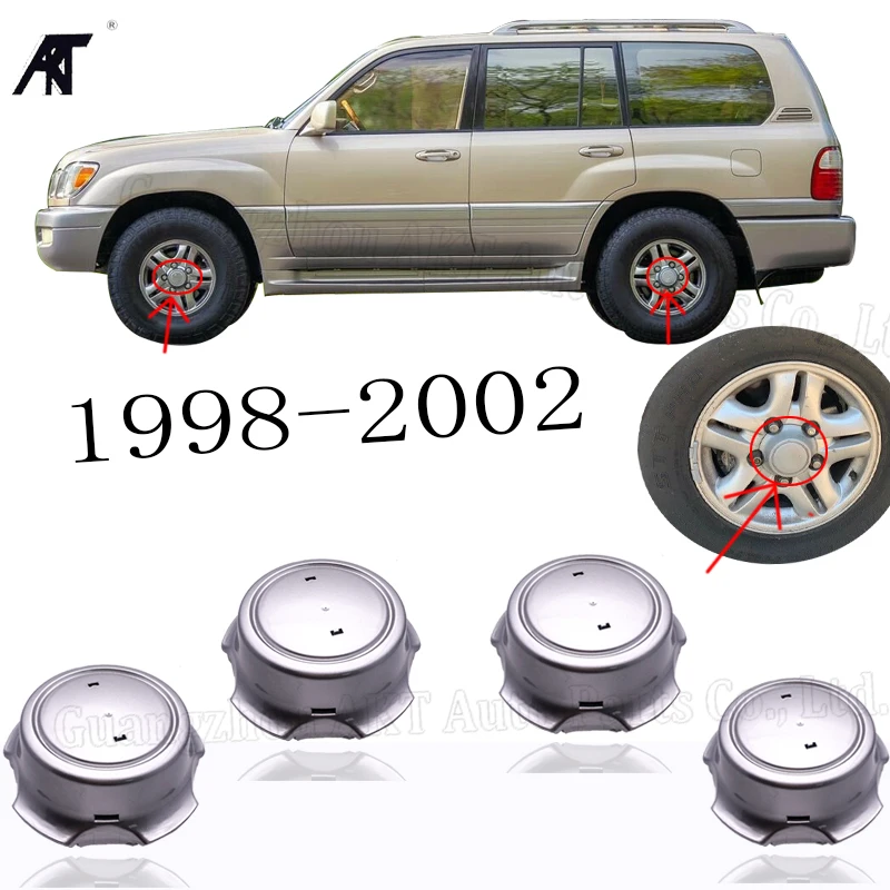 

4pcs/lot Silver Wheel Center Cap Hubcap for 42603-60410 1998-2002 LX470 16" Rim Wheel Center Cap Grooved