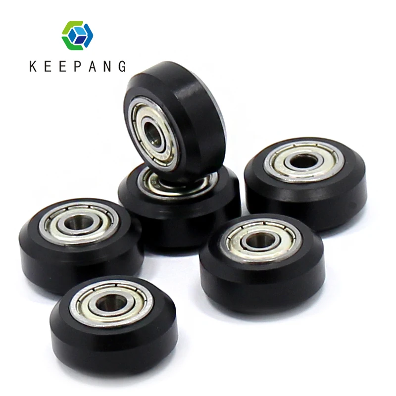 

Kee Pang 1pc Bore 5mm Plastic Wheel Bearing Pulley POM Small Big V-Slot Models 625ZZ Bearings Pulley For 3D Printer Parts