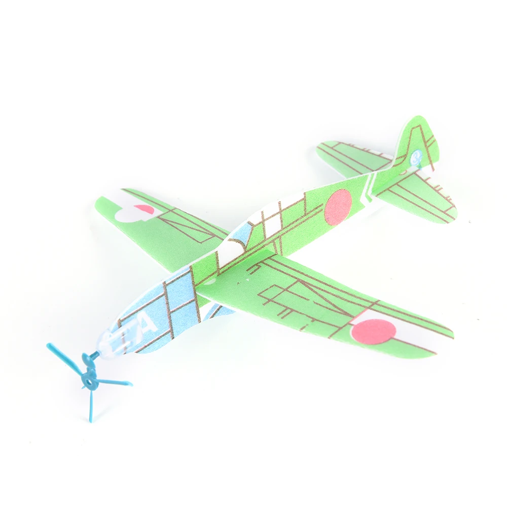 DIY Hand Throw Flying Glider Planes Foam Aeroplane Party Bag Fillers Childrens Kids Toys Game 10Pcs