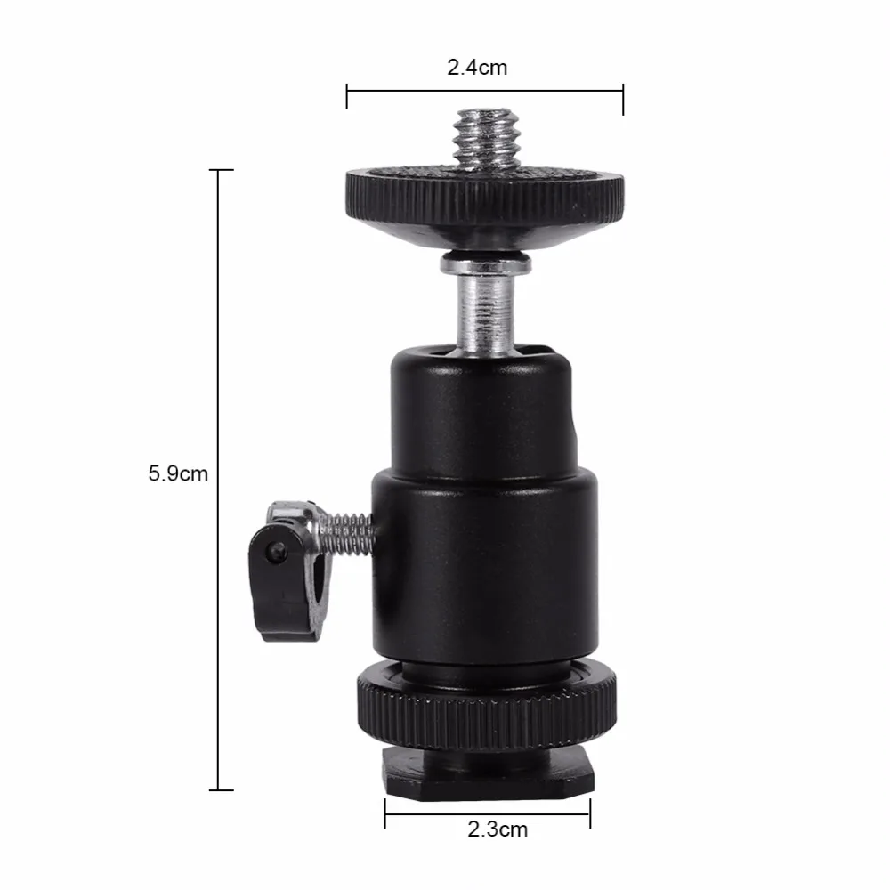 Задняя 1/4 дюймовая винтовая камера штатив мини-шаровая Головка адаптер Горячий башмак аксессуар для цифровой камеры