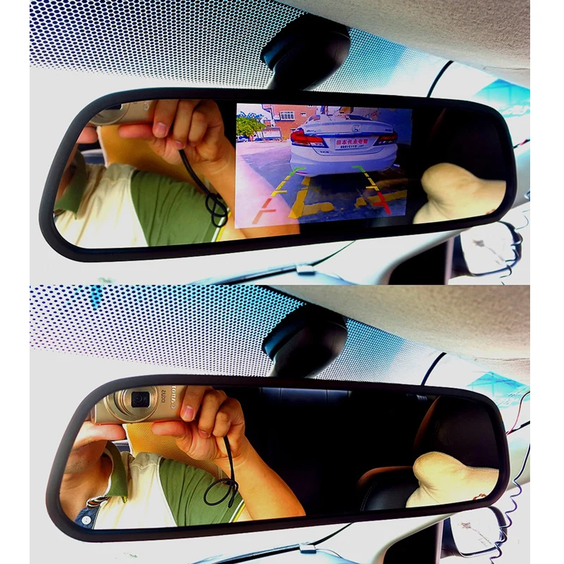 Парктроник GreenYi HD 800*480 5 &quotTFT LCD автомобильное парковочное зеркало заднего вида 2