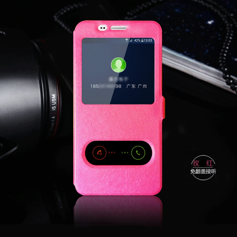 

For Coque Samsung J2 Prime Phone Case Silk Grain UP Leather Capa Window View Flip Cover Case For Samsung J2 Prime SM-G532F 5.0"