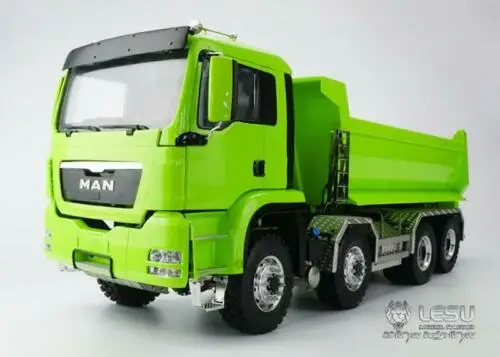 

1/14 LESU 8*8 Hydraulic Dumper Truck Tipper RC DIY Tmy MAN Model Radio ESC THZH0199