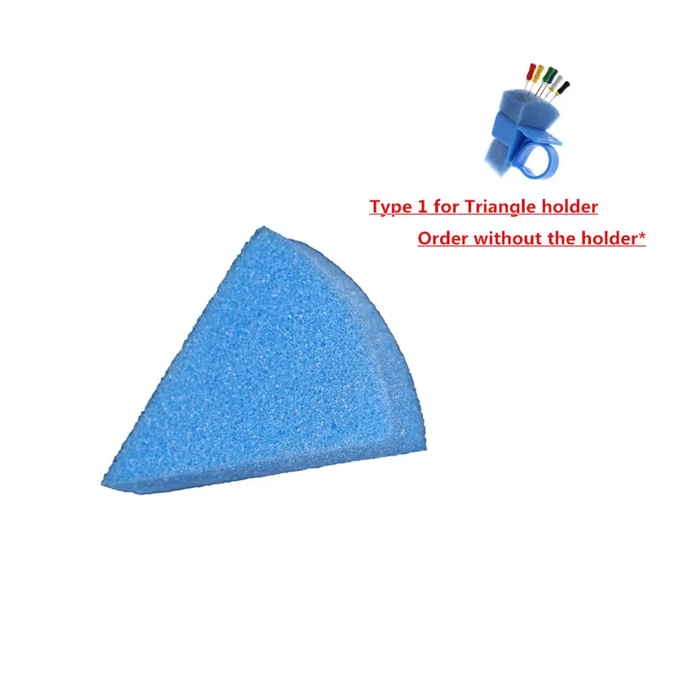 50 Pack Dental Endo Foam Triangular Sponges – Endodontic Inserts For Dental Procedures