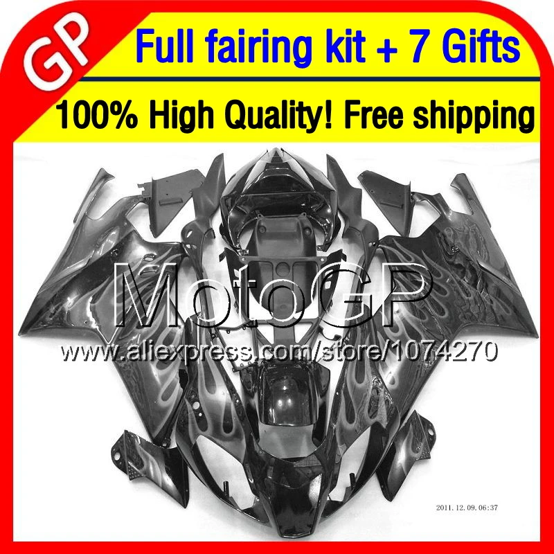 7 giftsGrey пламя Для Aprilia RSV1000R RSV 1000R 1000 R 99-02 5TG93 1999 2001 2002 RSV1000 99 00 01 02 Серый черный