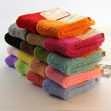 3 пары осенне-зимних женских носков толстые коралловые носки коралловые флисовые Носки для девочек мягкие милые носки для детей, один размер, яркие цвета