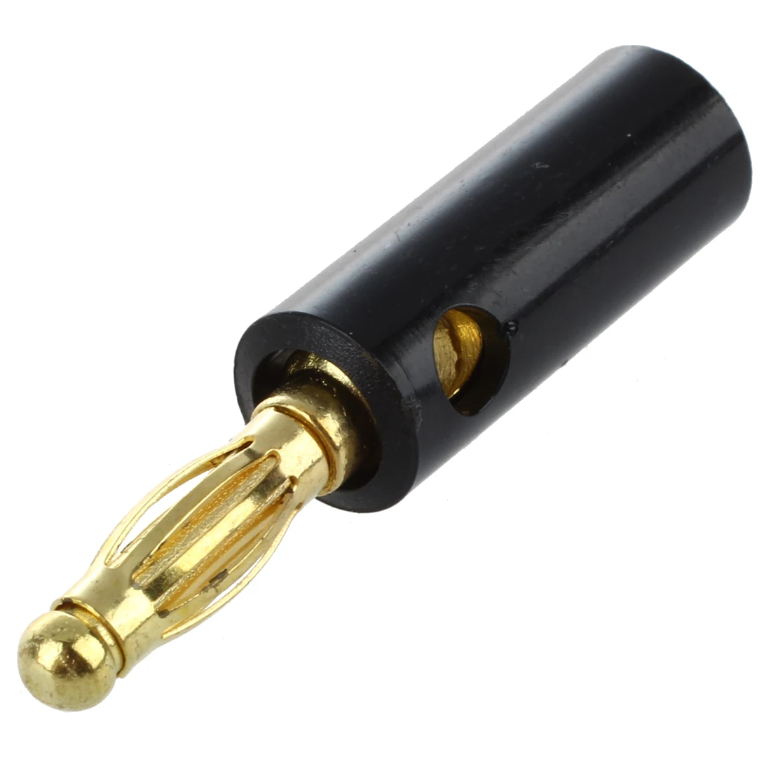 HOT 2X 4MM Gold Plated Screw Audio Banana Plugs Speaker Wire Cable