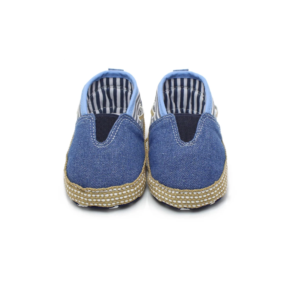 

Stripe Canvas Baby Shoes For 0-24 Months Newborn Baby Soft Sole Shoes High Quality Canvas Handmade First Walkers