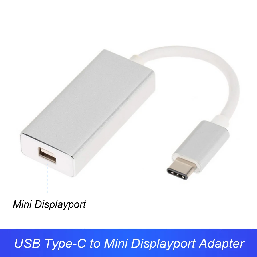 

USB Type-C to Mini Displayport Adapter USB3.1 Mini DP 4K Converter Type C Cable For new Macbook
