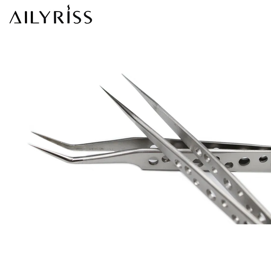 

Stainless Non-magnetic Eyelash Extension Tweezers 1/2pcs Eyelash Tweezers False Eyelash Tweezers for Individual and 3D-6D Volume