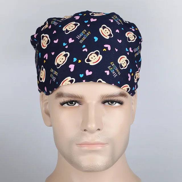 2016 Hospital Mens Surgical Cap Medical Caps Scrub for Doctors And Nurse ,100 Cotton Adjustable