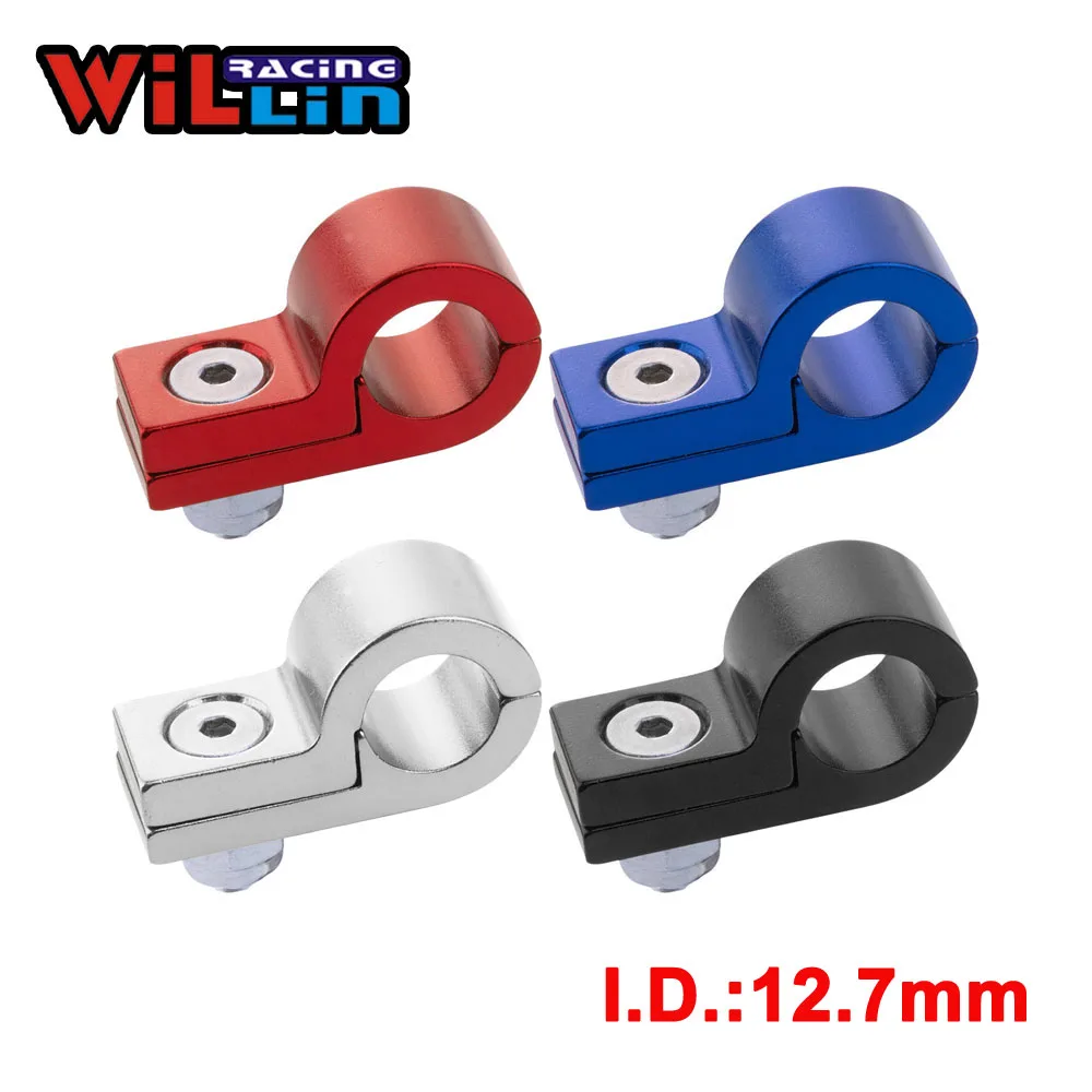 

WILLIN - Billet Aluminum Line P Clamps To Suit I.D. 12.7MM 1/2'' Tubing Line WLJN02-05 Gold/Purple/Red/Blue/Silver/Black