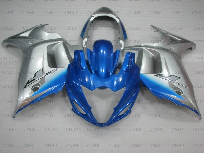 GSX650F 2008 2013 Катана Пластик Обтекатели GSX650 Набор для всего тела 2010 светильник сине