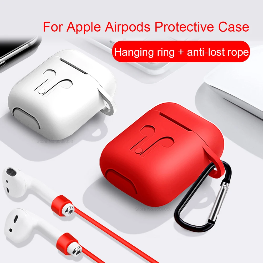 

Soft Silicone Case For Apple Airpods Shockproof Cover For Apple AirPods Earphone Cases Ultra-Thin For Air Pods Protective Case