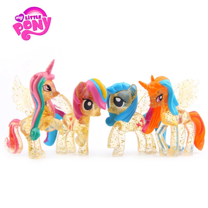 4 шт./компл. игрушки My Little Pony Дружба это чудо ПВХ экшн Фигурки Коллекционная модель