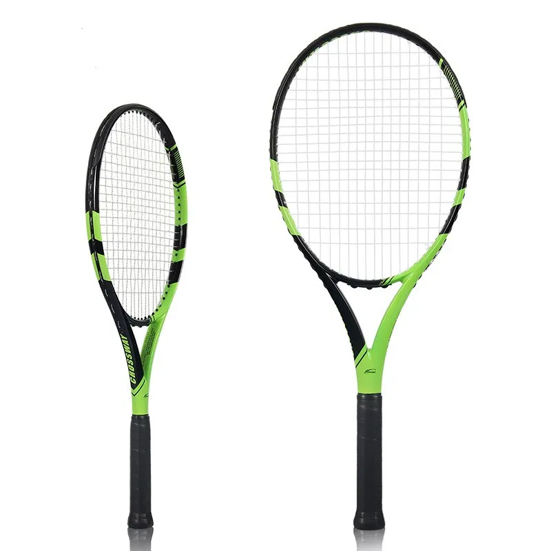 1 шт. теннисные ракетки из углеродного волокна 50-58 фунтов Высококачественный нейлон для женщин для тренировок и развлечений с сумкой