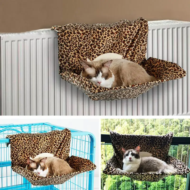 Красивое животное висит окно Гора Кошка Pet Гамак Солнечный сидит кошка кровати