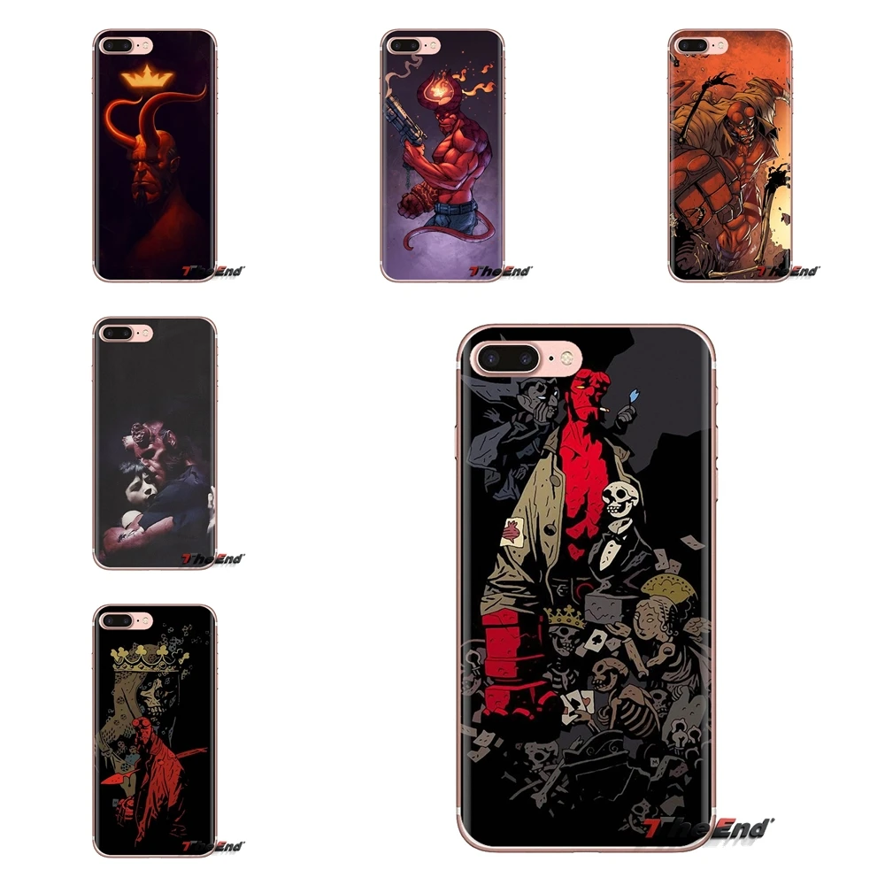 Hellboy Hell Boy Comic Character Soft Shell Covers For LG Spirit Motorola Moto X4 E4 E5 G5 G5S G6 Z Z2 Z3 G2 G3 C Play Plus Mini |