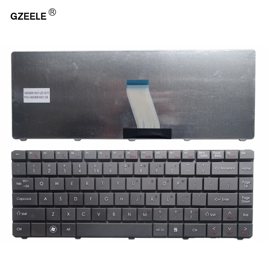Клавиатура для ноутбука GZEELE черная клавиатура Packard Bell EasyNote NJ31 NJ32 NJ65 NJ66 английская