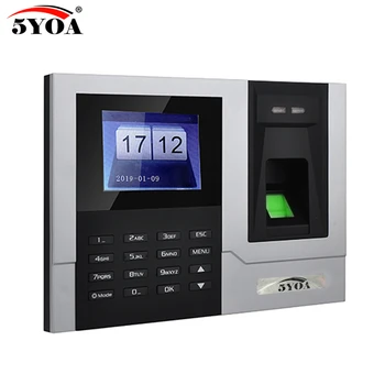 

AT608 Tcp IP RJ45 Biometric Fingerprint Time Attendance Clock Recorder Employee Recognition Device Electronic Machine