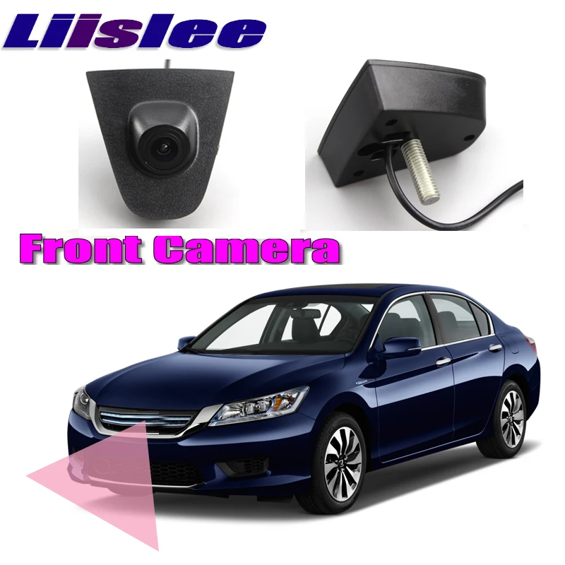

LiisLee Car Front Camera LOGO CAM Hood Mesh Grille CAM For Honda Accord 2013-2017 15 DIY Manually Control Channel Front Camera