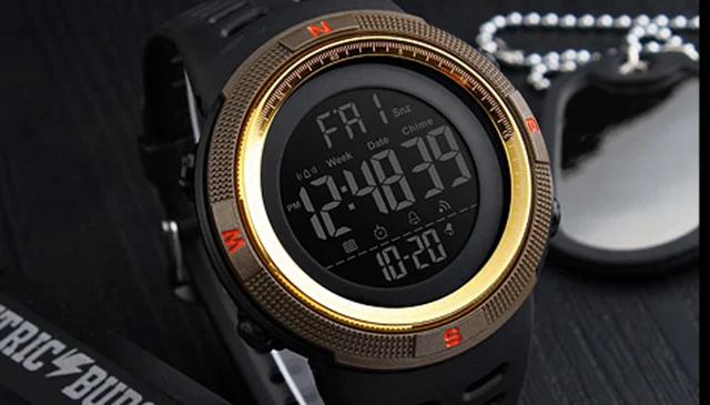 Skmei Luxury Brand Mens Sports Watches Dive 50m Digital LED Military Watch Men Fashion Casual Electronics Wristwatches Relojes -
