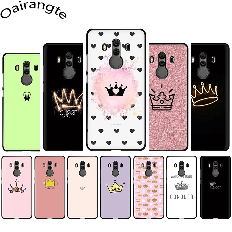 cheap PRINCESS Queen crown king Silicone Phone case for Huawei Y5 Y6 Y7 Prime Y9 Mate 10 20 30 Pro Lite Nova 2i 2 Lite 3 3i 4 5i