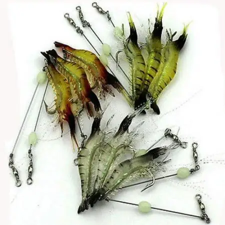 

1pcs New 3D High Simulation With Hook-flavored Soft Shrimp Luya Special Bionic Pseudo-bait Soft Bait Free Shipping