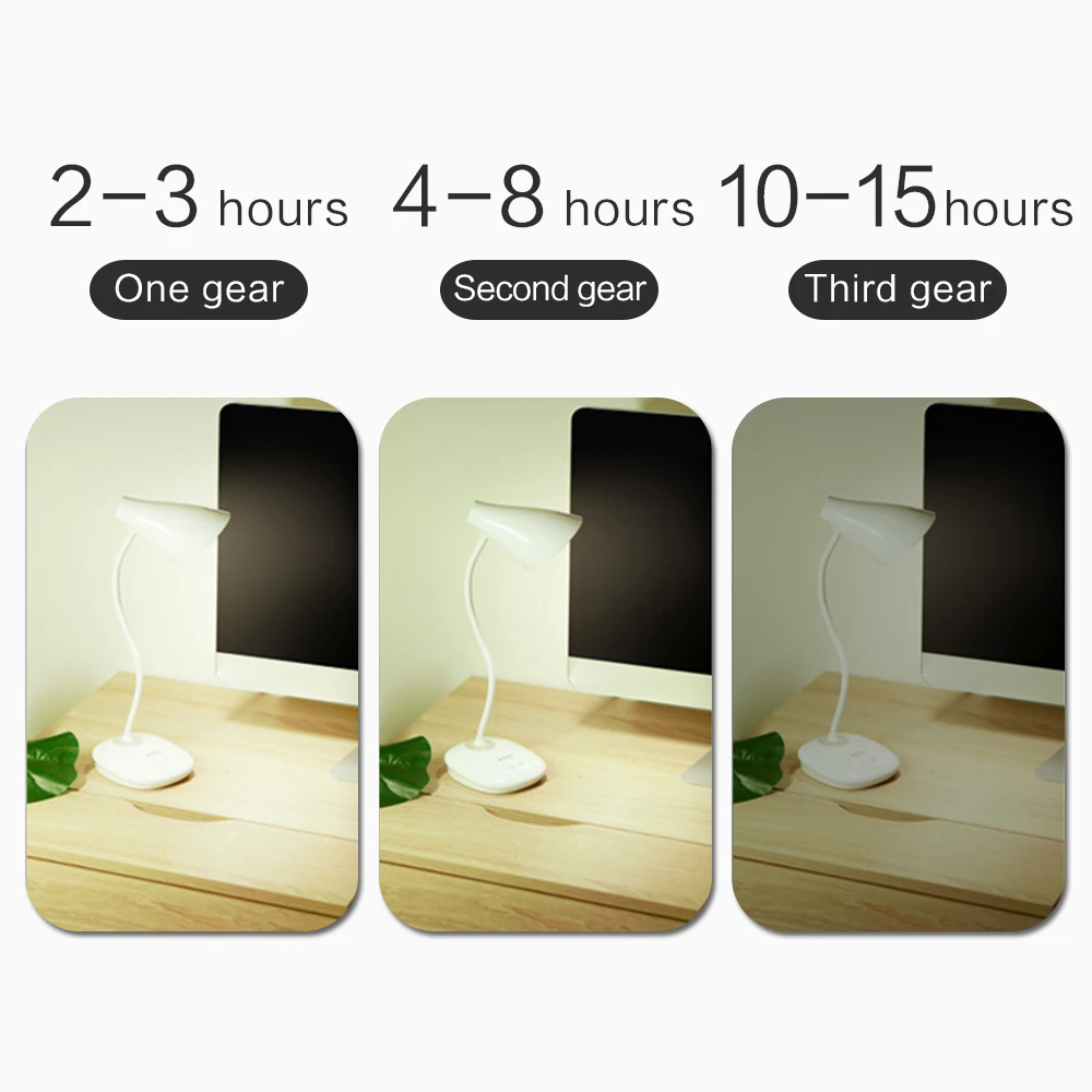 Goede LED Stand Flexibele Bureaulamp Moderne Touch Schakelaar Led Oplaadbare Student Studie Lamp Nachtlampje Tafel Lampen voor de Slaapkamer