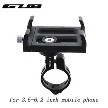 GUB Plus 3 Aluminum Bicycle Phone Mount Holder MTB Mountain Bike Motorcycle Handlebar Clip Stand  for 3.5-6.2 Inch Smartphones