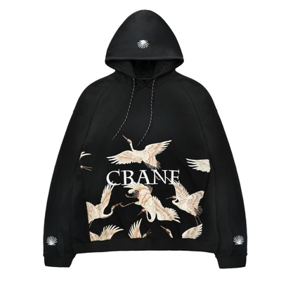 College Mens Sweatshirts Hoodies Cotton Black Street Punk Oversized Hoodie Hip Hop Palace Harajuku Sweatshirt Streetwear 5H022 | Мужская
