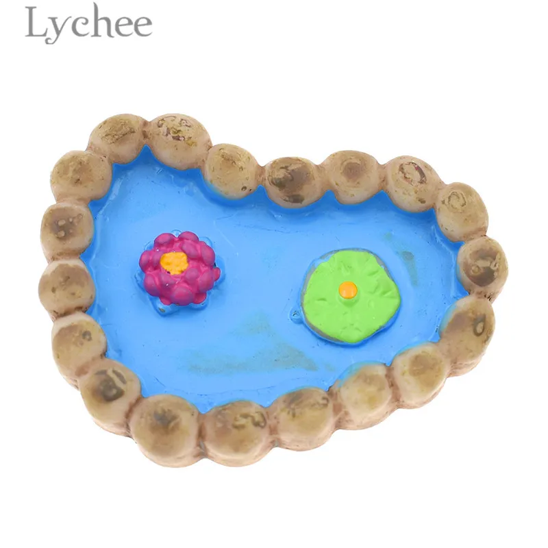 Lychee Life 2 шт. модель бассейна лотоса мини миниатюрные миниатюры для кукольного