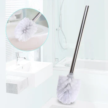 

3pcs Toilet cleaning Stainless Steel Brush WC Bathroom Cleaning Toilet Brush Head Holder Chrome Brush Head & Handle