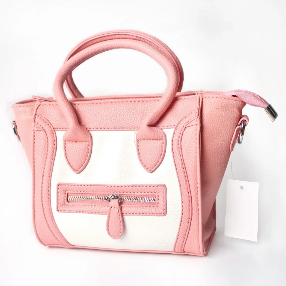 Classic Nano Solid Color Smile Cross Body Tote Baby Girl Kids Bag Smile