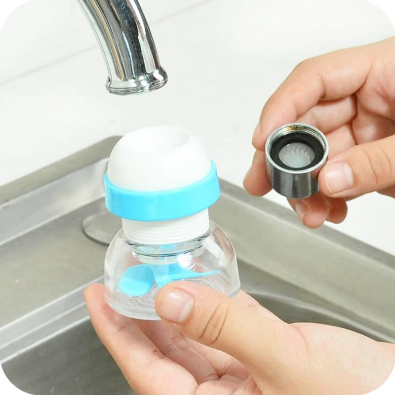 360 Degree Home Rotatable Water Bubbler Swivel Head Water Tap Water Outlet Decompression Device Kitchen Supplies